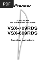 Download Pioneer VSX 609 RDS Manual by way2slow SN145222652 doc pdf