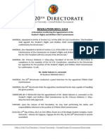 XU-CSG 20th Directorate Resolution 0011-1314