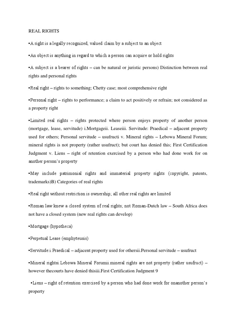 REAL RIGHTS.docx Property Mortgage Law