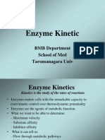 Enzyme Kinetics Mechanisms & Inhibition (BMB Dept
