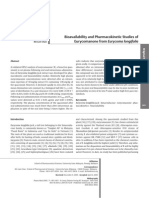 Bioavailability and Pharmacokinetic Studies of Eurycomanone From Eurycoma Longifolia