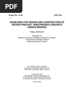 Guidelines - For Design and Construction Precast Prestressed Concrete Girder Bridge