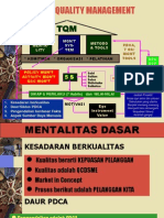 Total Quality Management: Basic Menta-Lity MGN'T Sys - TEM Metodo & Tools