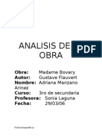 Analisis de La Obra Madame Bovary