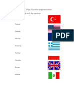 Flags, Countries and Nationalities. A. Match The Flags With The Countries. Argentina
