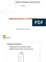 DIMENSIONAMENTO À COMPRESSÃO