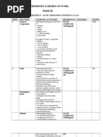 S5 Chemistry Schemes of Work Term Iii