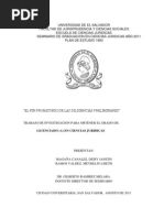 El Fin Probatorio de Las Diligencias Preliminares