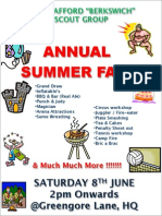 12th Berkswich Scout Group - 2013 Summer Fair Flyer