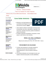 Como Soldar Antimônio - Zamak - Brazilwelds Dicas para Soldagem