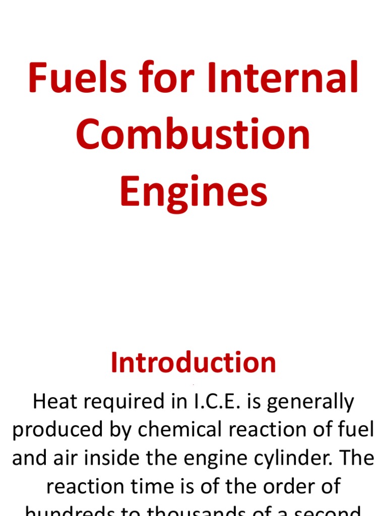 1.lec1 Fuels For Internal Combustion Engines | PDF | Internal ...