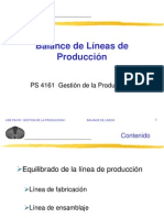 Balanceo de Lineas de Produccion