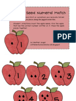 Apple Seed Numeral Match
