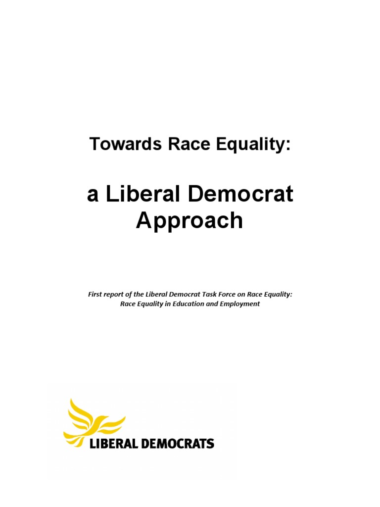 Lib Dem Race Equality Task Force Report | PDF | Equal Opportunity ...