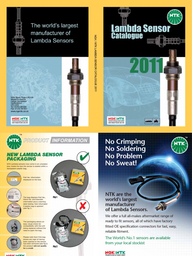 Sunny Lambda Sensors for Auto Experts | PDF | Chemistry | Nature