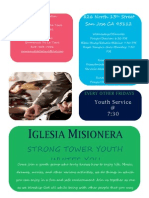 Glesia Isionera: Strong Tower Youth Invites You