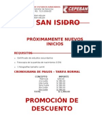 Inicio de Clases Cajero Promotor de Servicios Bilingue Sede San Isidro