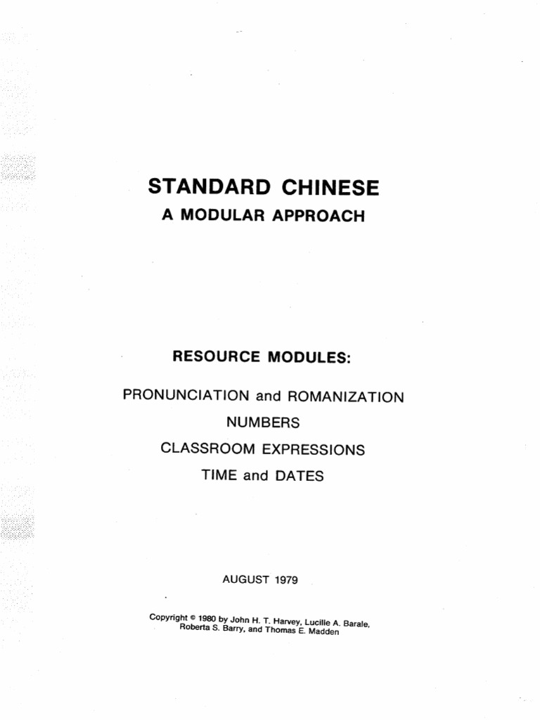 Chinese FSI A Modular Approach | PDF