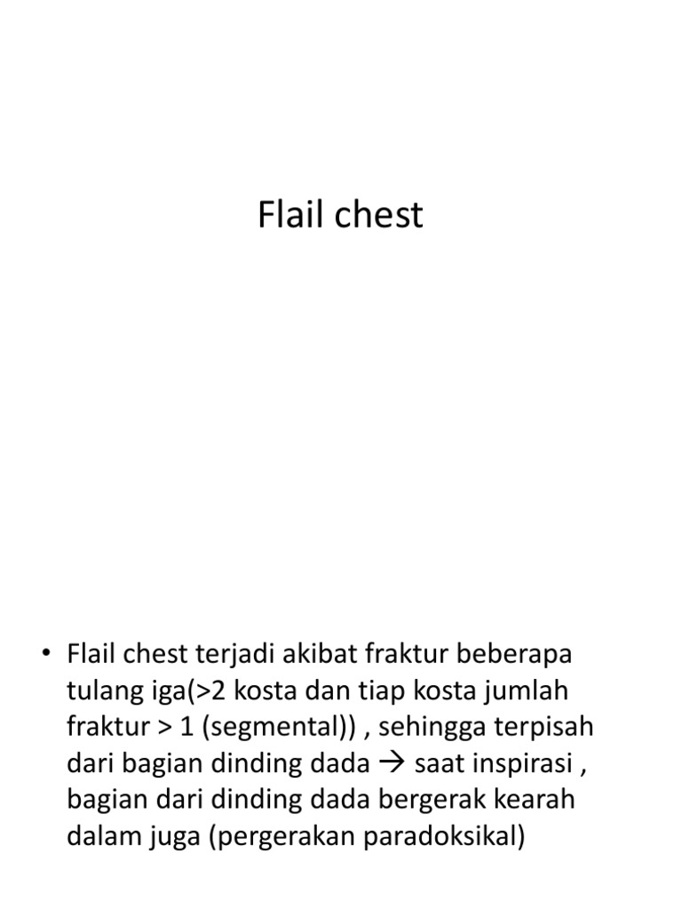 Flail Chest A LifeThreatening Chest Wall Injury Requiring Urgent