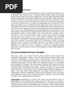 Social and Behaviour science notes 