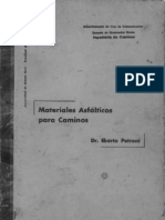 Materiales Asfalticos para Caminos - Dr. Eberto Petroni