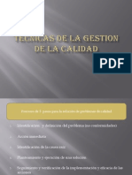 Tecnicas de La Gestion de La Calidad