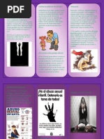 TRIPTICO Abuso Sexual Infantil | PDF | Abuso sexual | Relaciones sexuales