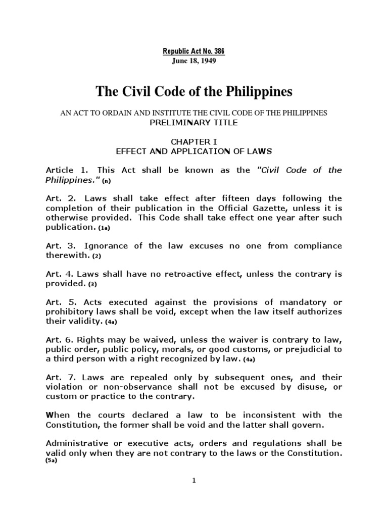 civil code of the philippines civil law I .pdf Annulment Marriage License