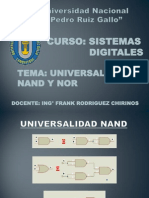 Universalidad Nand Nor