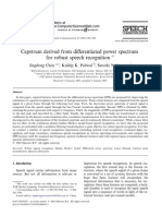 Cepstrum Derived From Differentiated Power Spectrum For Robust Speech Recognition