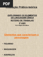 Avaliação Prático-teórica - ELEMENTOS DA LINGUAGEM CÊNICA
