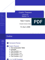 Lecture 41 - Cook's Theorem