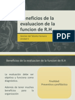 Beneficios de La Evaluacion de La Funcion de