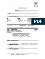 Faculty Profile: Project Title: A Study On Derivative Market