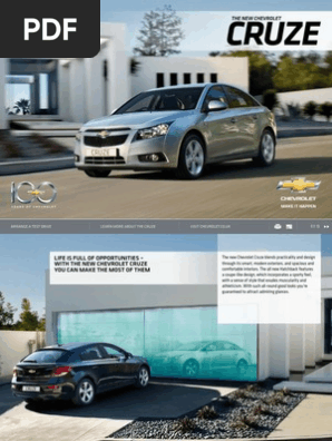 2013 Chevrolet Cruze Original Sales Brochure Catalog – 32 Pages Dealer Direct