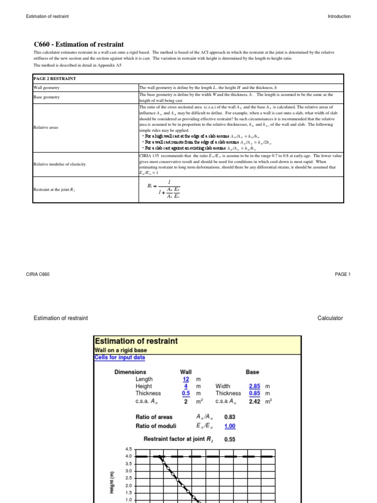 Restraint Estimation in Wall Construction | PDF | Technology & Engineering