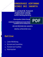 Upaya Konservasi Airtanah Di Provinsi Dki Jakarta - Lambok Hutasoit