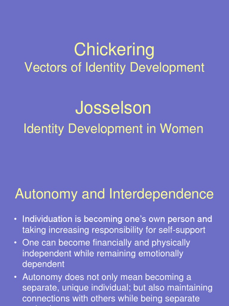 Chickering Pdf Identity Social Science Self Concept