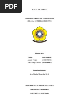 Download GLASS FIBER REINFORCED COMPOSITE  SEBAGAI MATERIAL SPLINTING by Amalia Virgita SN145396876 doc pdf