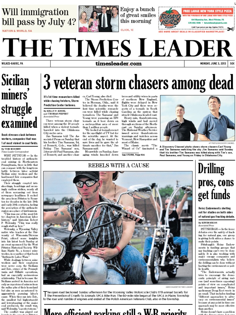 Times Leader 06-03-2013 | PDF | Pittston | Pennsylvania State