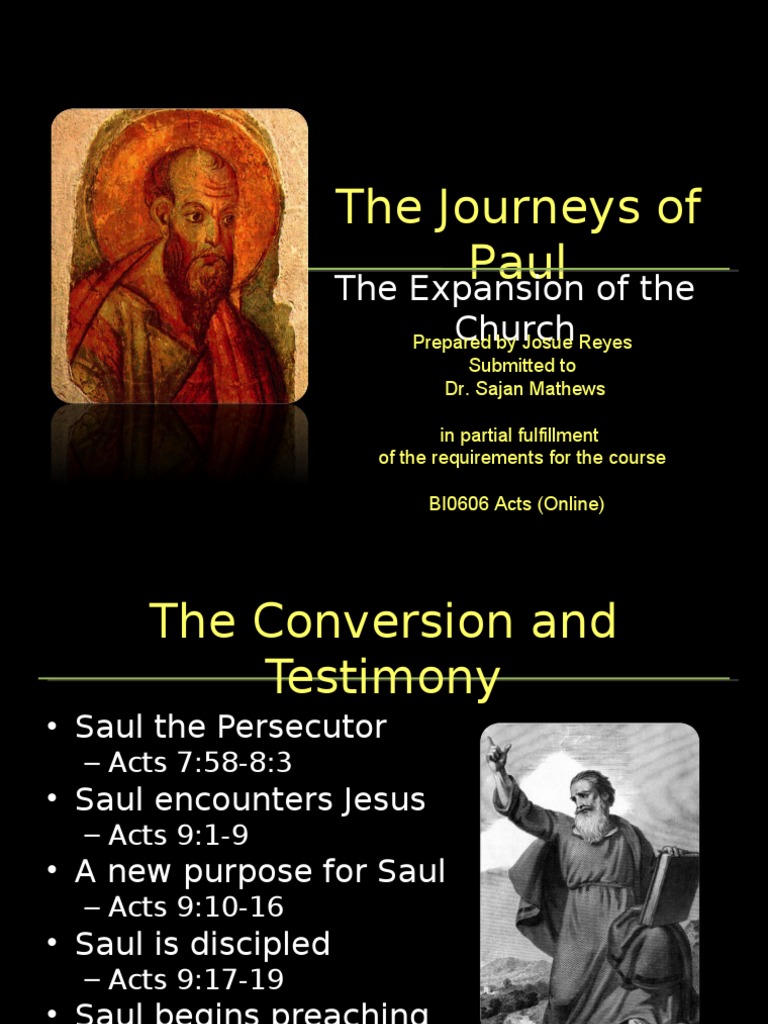 The Journeys of Paul | PDF | Paul The Apostle | Barnabas