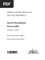 Irp2 Completing and Servicing Critical Sour Wells