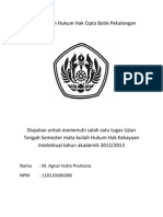 Download Perlindungan Hukum Hak Cipta Batik Pekalongan by Agnar Indra Pramana SN145409312 doc pdf