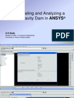 Dam Stability Analysis Using Ansys