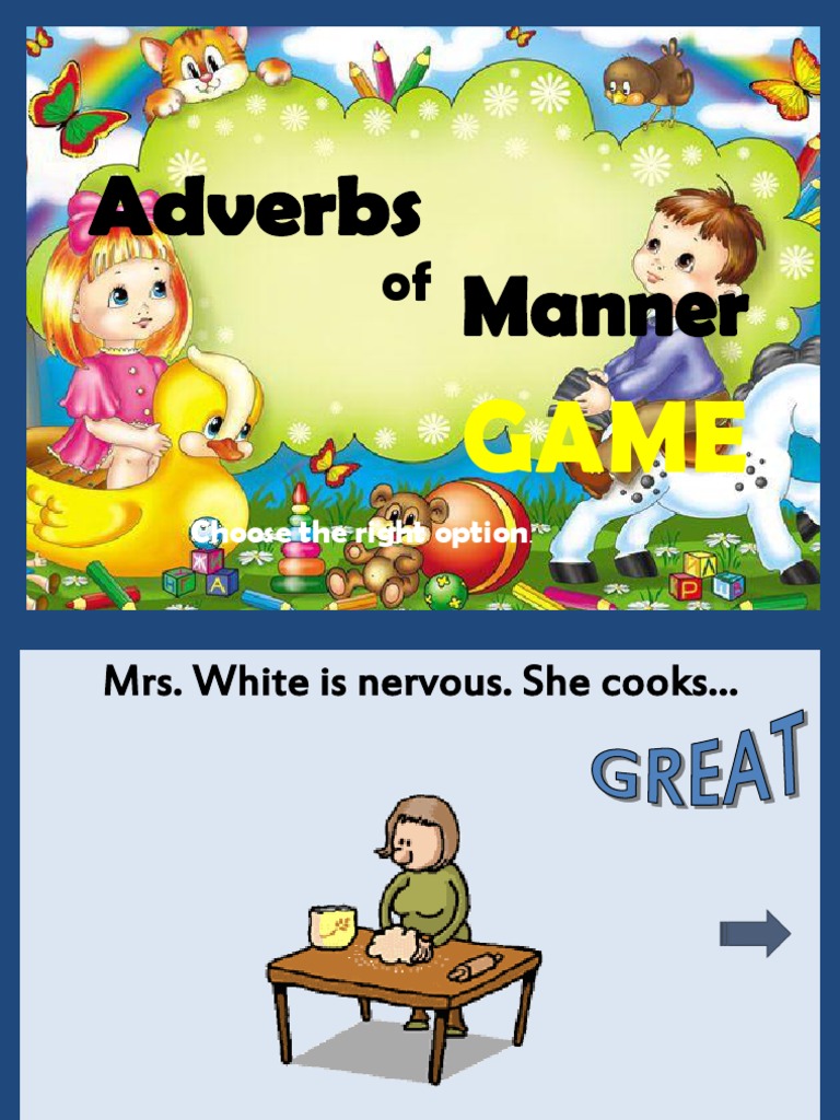 Adverbs of Manner Game