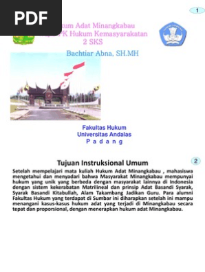 Hukum Adat Minangkabau