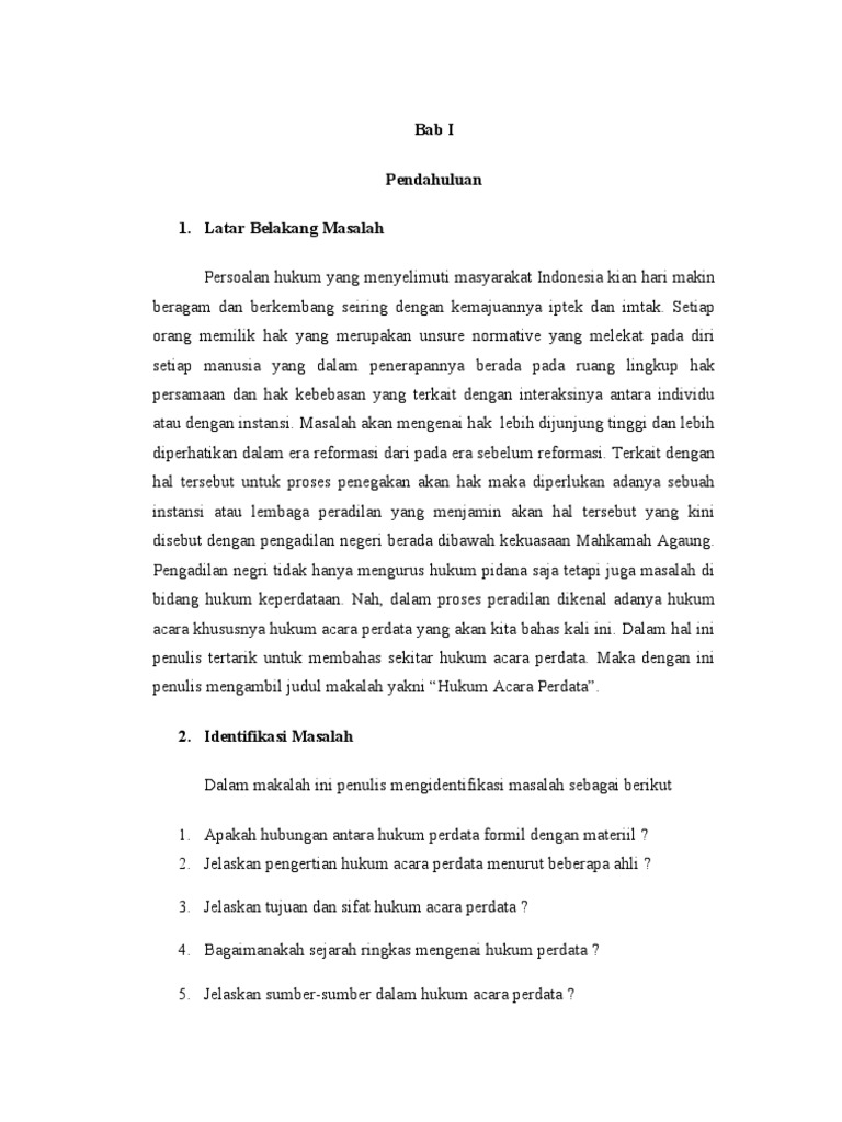 Makalah Hukum Acara Perdata