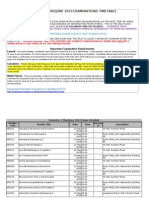 2012-13 Semester 2 Exams Schedule