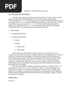 Download ENG 101 Essay 4 Outline by AliaStearns SN145428105 doc pdf