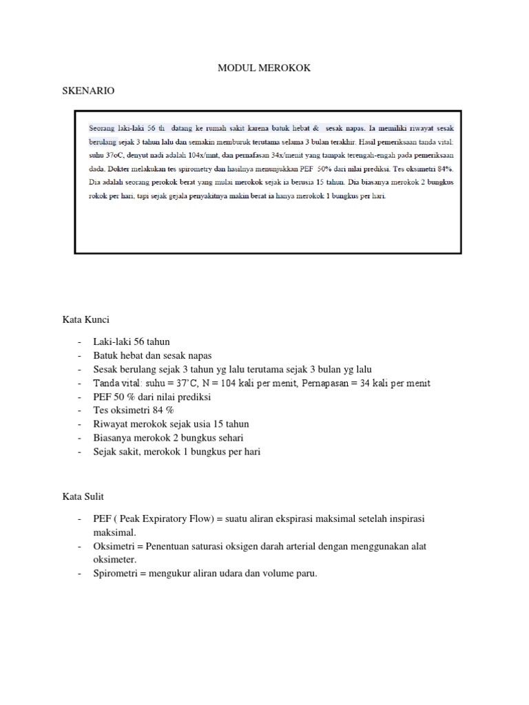 Modul Merokok | PDF
